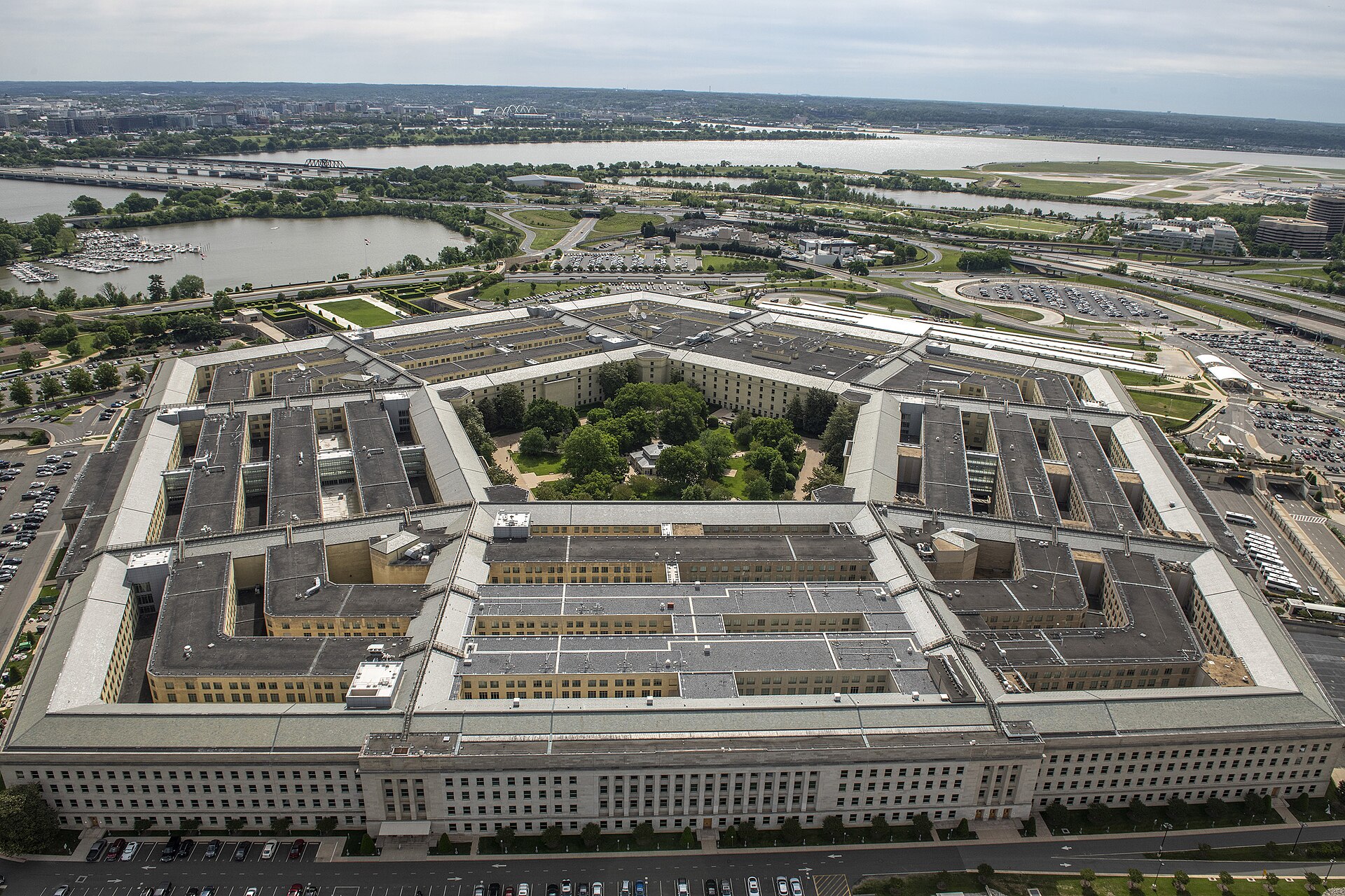 Aerial view of the Pentagon