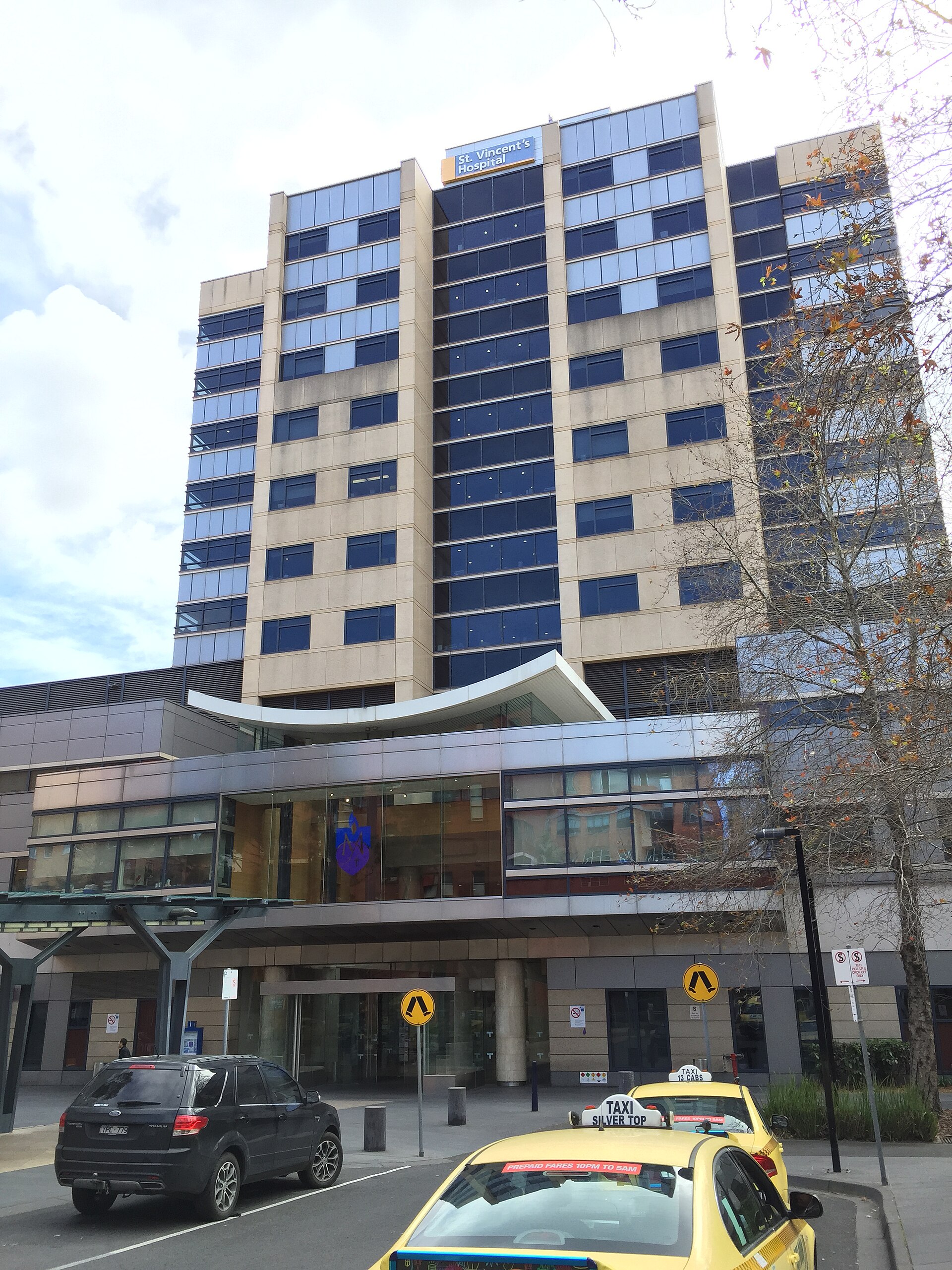 St Vincent's Hospital building exterior