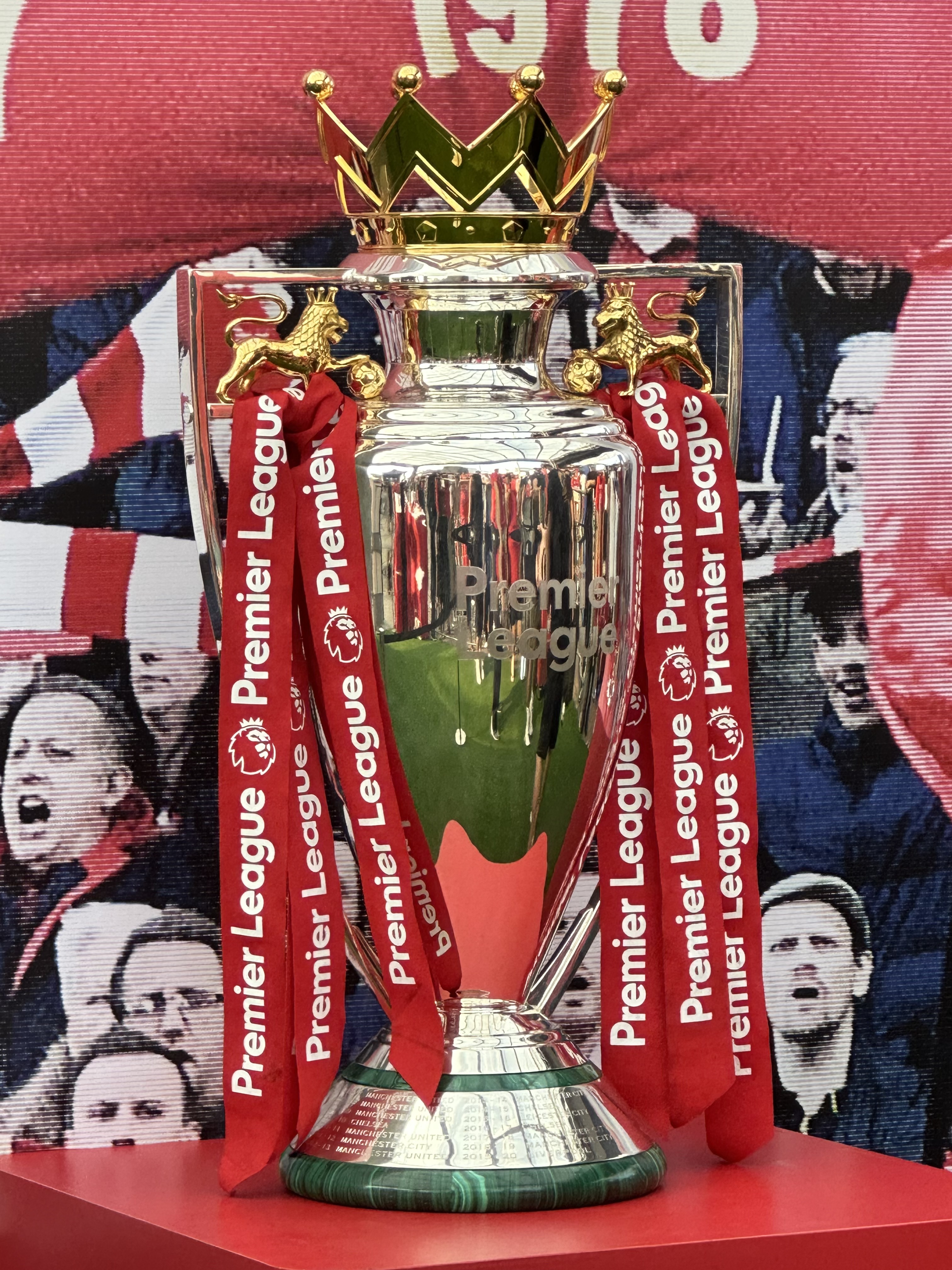 Trophy of FA Premier League in Singapore, 2023