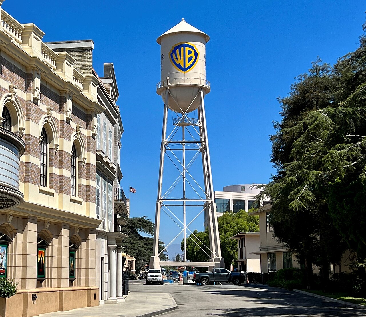 Warner Bros. Studio water tower in Burbank, California.