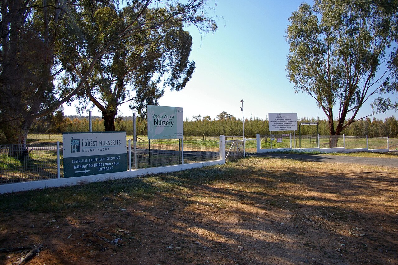 a fenced gate with signs indicating it is part of the NSW Department of Climate Change, Energy, the Environment and Water