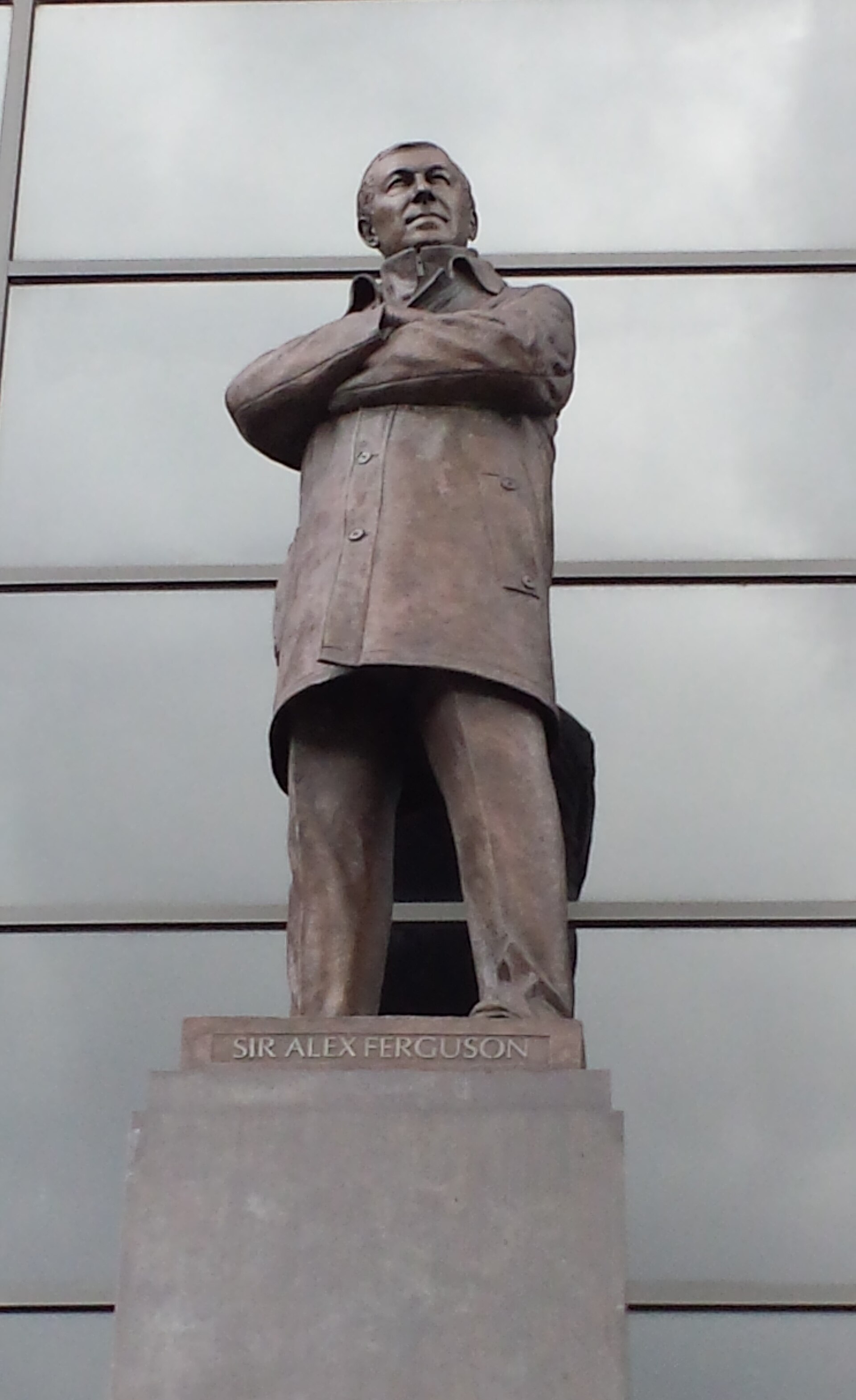 A statue of Sir Alex Ferguson
