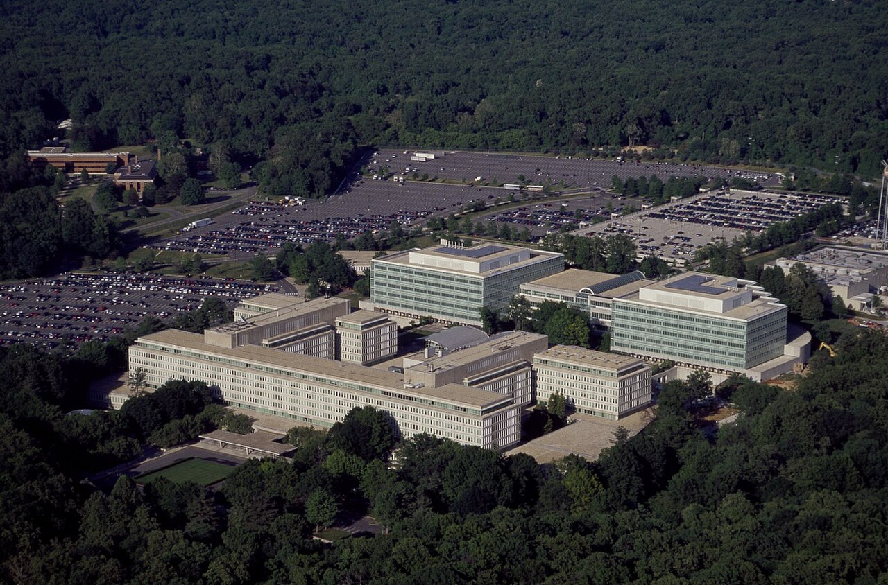 CIA headquarters in McLean, Virginia, aerial view