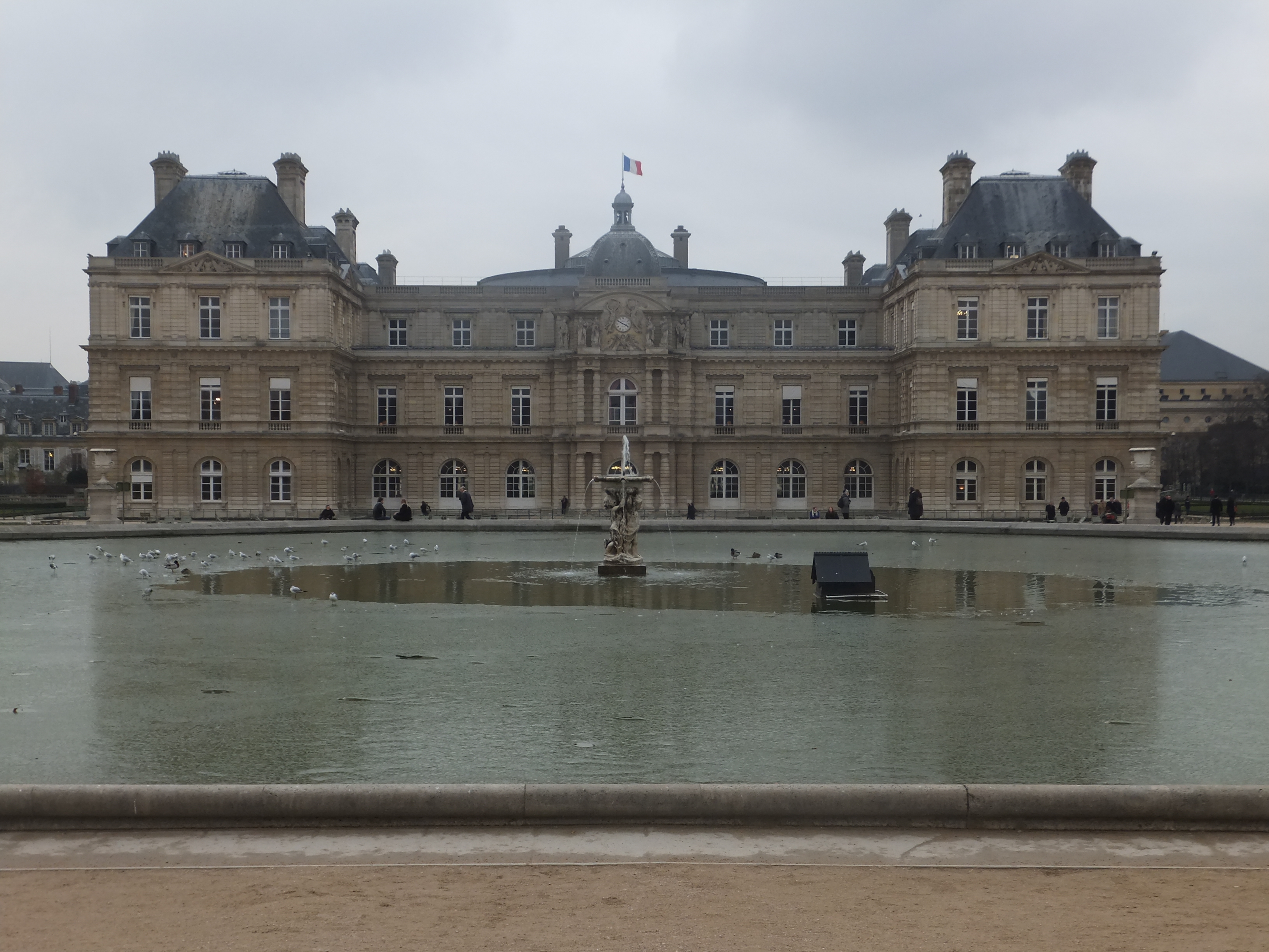 French Senate building in Jardin du Luxembourg